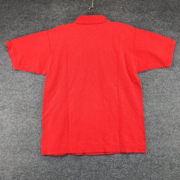 Fruit of the Loom Mens USPS Postal Service Polo Shirt Red Size L Vintage Y2K - Picture 3 of 12